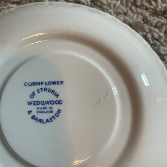 Wedgewood Cornflower of Etruria made in England Set of 4 Saucers Small Plates - Picture 6 of 10